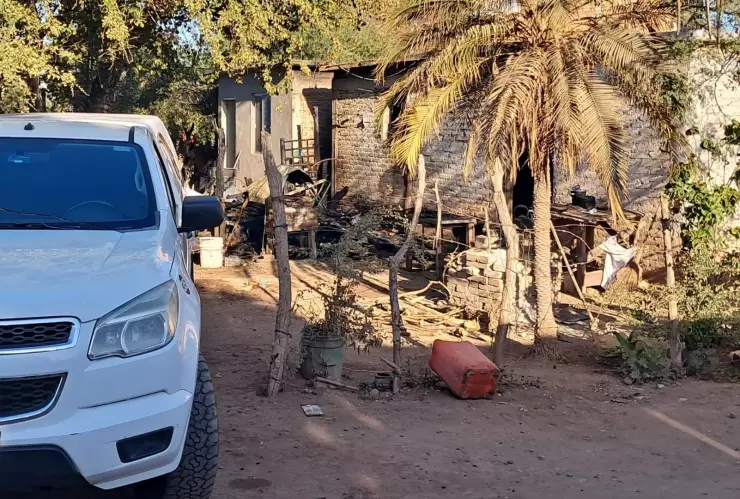 Se incendia casa en El Fuerte