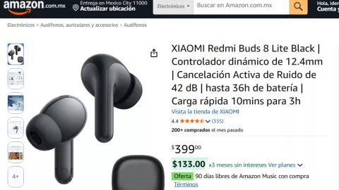 Audífonos Xiaomi en Amazon.