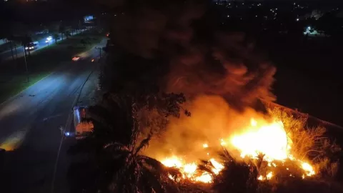 Incendio en Coacotla Veracruz