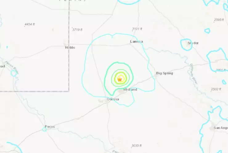 Sismo en Texas