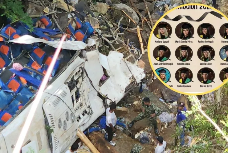 Accidente de autobús en Colombia