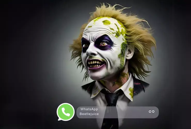 Beetlejuice llega a WhatsApp y así puedes modificar su logo