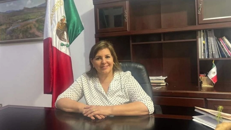 Nora Alicia Biebrich Duarte, presidenta municipal de Bacanora, Sonora.