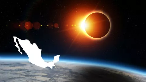 Estos minutos faltan para el eclipse solar que oscurecerá a México