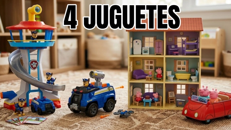 4 juguetes de Paw Patrol y Peppa Pig ideales para reducir el estrés de los niños después de la escuela