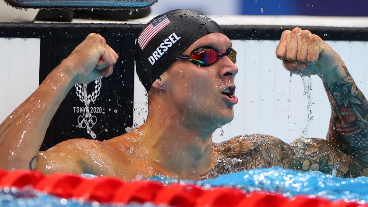 Caeleb Dressel, medalla de oro en 50m libres