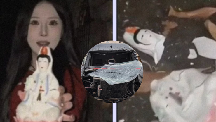 Muere famosa influencer en FATAL accidente tras DESTROZAR figura religiosa