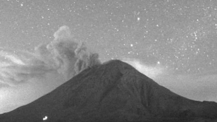 Volcán Popocatépetl hoy 28 de diciembre de 2024