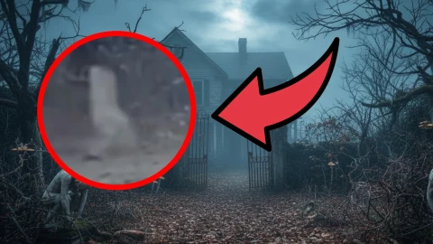 VIDEO ESPELUZNANTE: Captan cuerpo de supuesto fantasma sin cabeza en un jardín