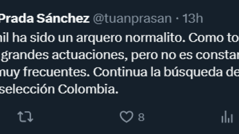 Afición de Colombia sobre Kevin Mier