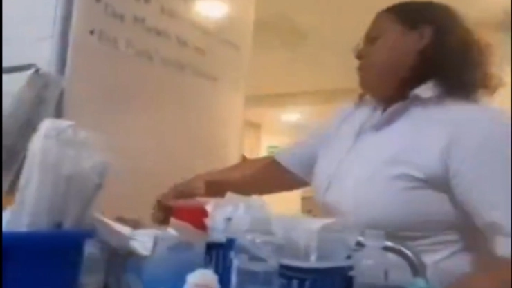 Video-enfermera-del-IMSS-ataca-a-compañeros-con-jeringas-usadas-y-contaminadas-en-Ciudad-Juárez