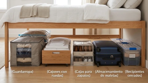 Espacio debajo de la cama