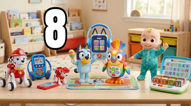 8 juguetes de Bluey, Paw Patrol y Coco Melon que enseñan a los niños a bailar