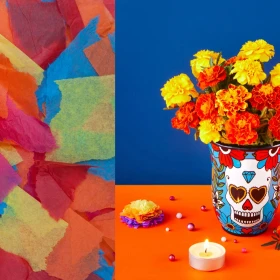 cómo hacer flores de cempasúchil con papel tissue