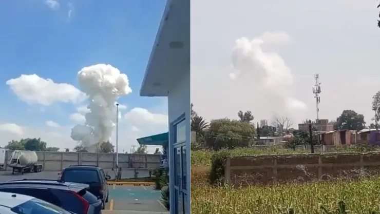 Alerta en Zumpango por explosión de taller de pirotecnia.