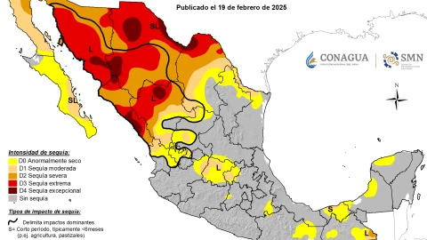 El reporte de la Conagua sobre la sequía en México