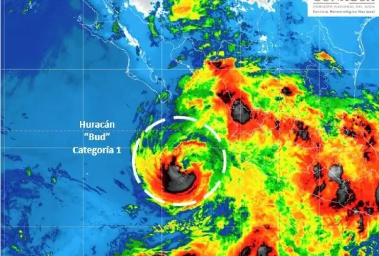 Bud ya es huracán categoria 1