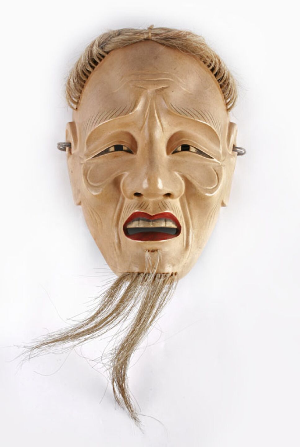 mascara de un anciano del teatro noh
