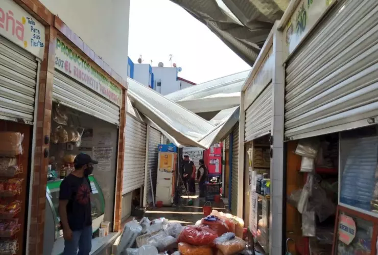 Mercado Xochinahuac Azcapotzalco granizo