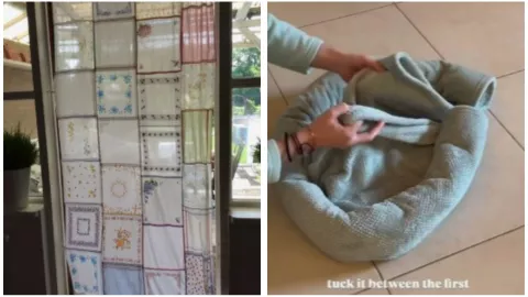 sábanas o cobijas recicladas