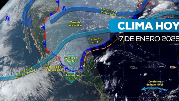 clima en México 7 de enero