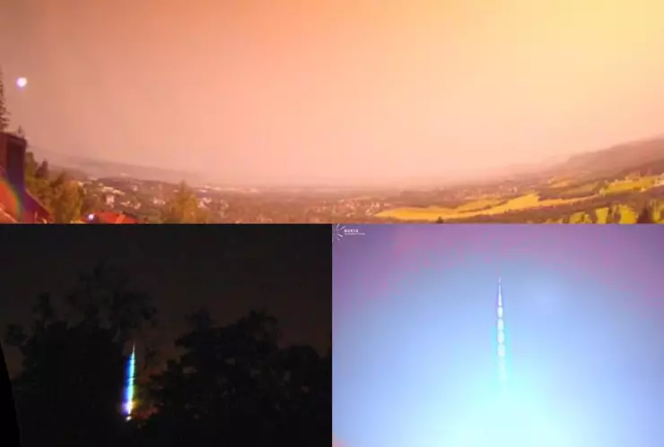 Meteorito que iluminó la noche de Noruega