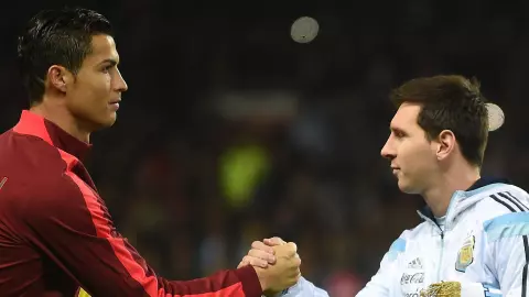 Cristiano Ronaldo y Lionel Messi 