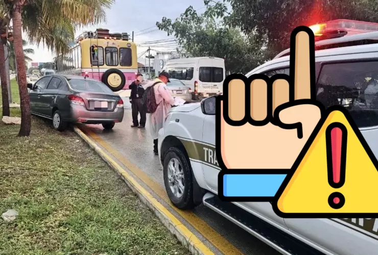 ¡Precaución! Se registra tráfico pesado en el Blvd. Colosio en Cancún HOY por 4 accidentes: ¿A qué altura del boulevard ocurrieron?