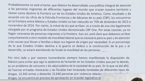 Claudia Sheinbaum responde a amenazas de Donald Trump