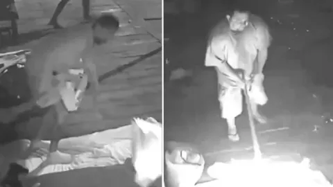 Prende fuego a hombres en Brasil