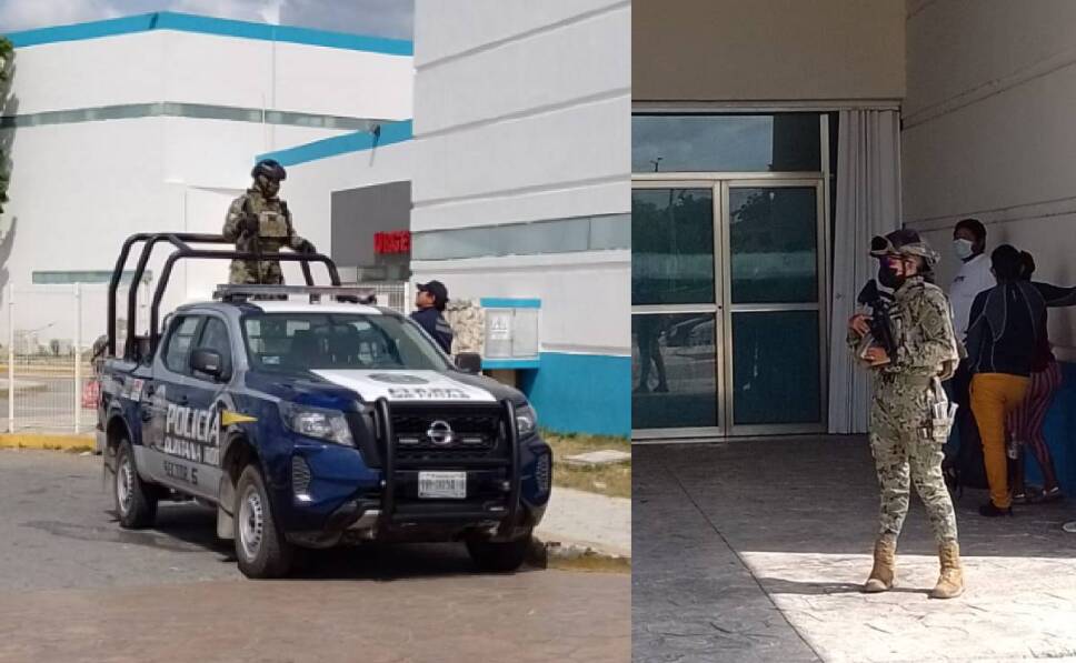 Custodian Hospital General de Cancún tras agente lesionado