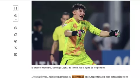 La Nación: qué dijo de Argentina vs México Sub-17.