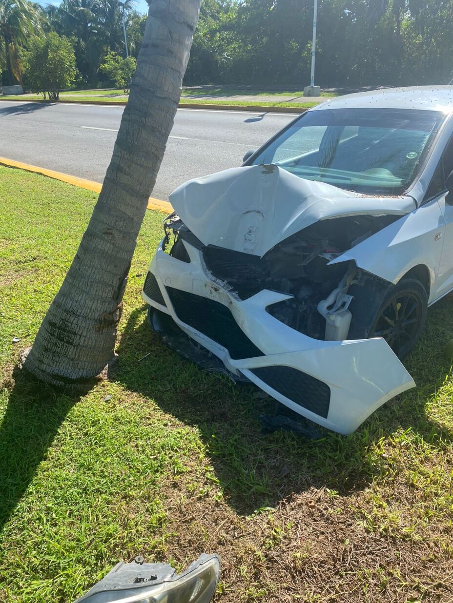 Se registra accidente vehicular en la Zona Hotelera de Cancún