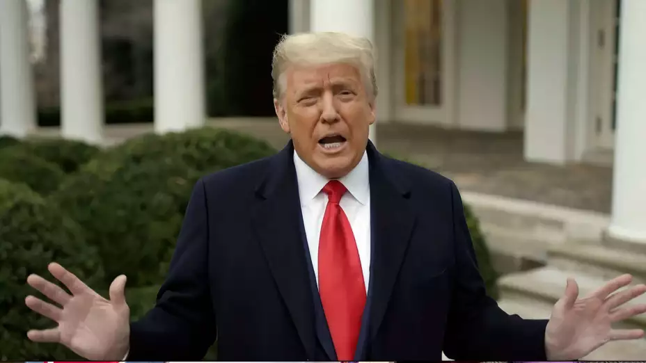 El expresidente Donald Trump el 6 de enero de 2021 en la Casa Blanca.j
