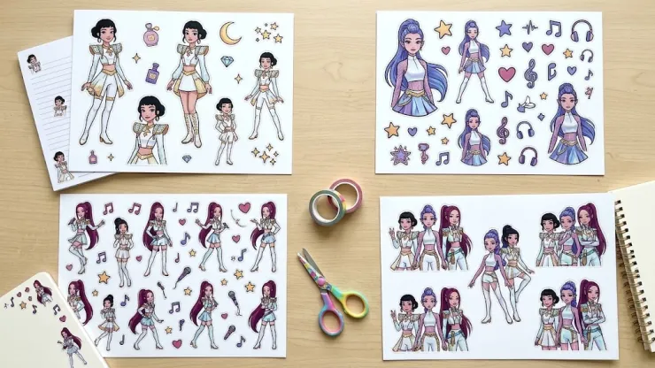 Stickers Rumi, Mira y Zoey