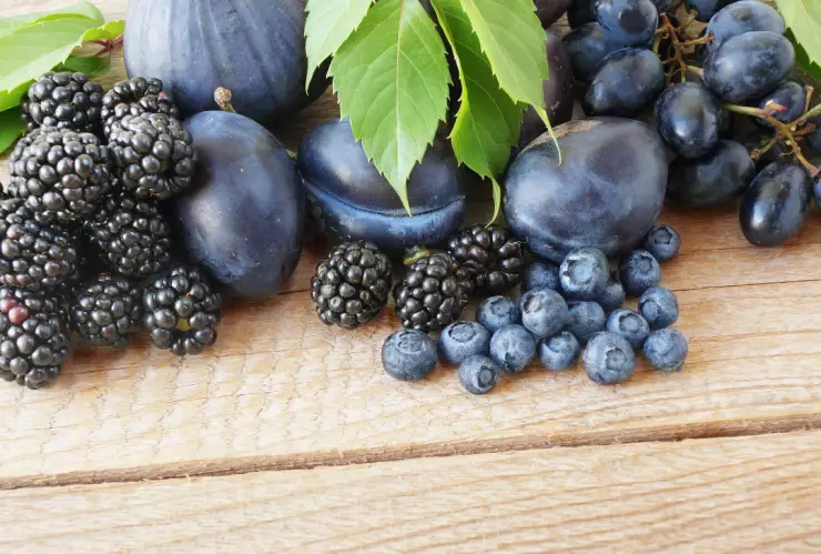 color de las frutas antioxidantes