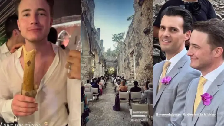 hijo de rene strickler se casa en yucatan