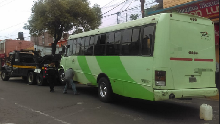 Cae menor del transporte público en Álvaro Obregón