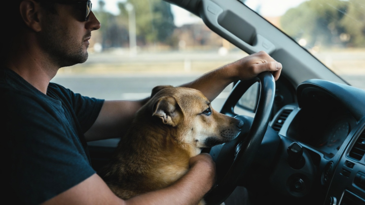 multas por manejar con tu perro