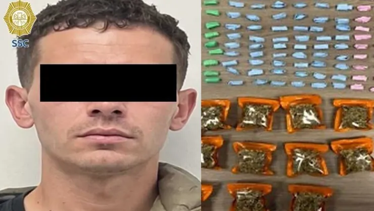 Detienen a extranjero con droga en la colonia Martín Carrera, alcaldía GAM