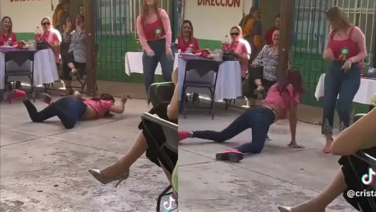 VIDEO: ¡Hasta el subsuelo! Mamás perrean en pleno festival de la escuela