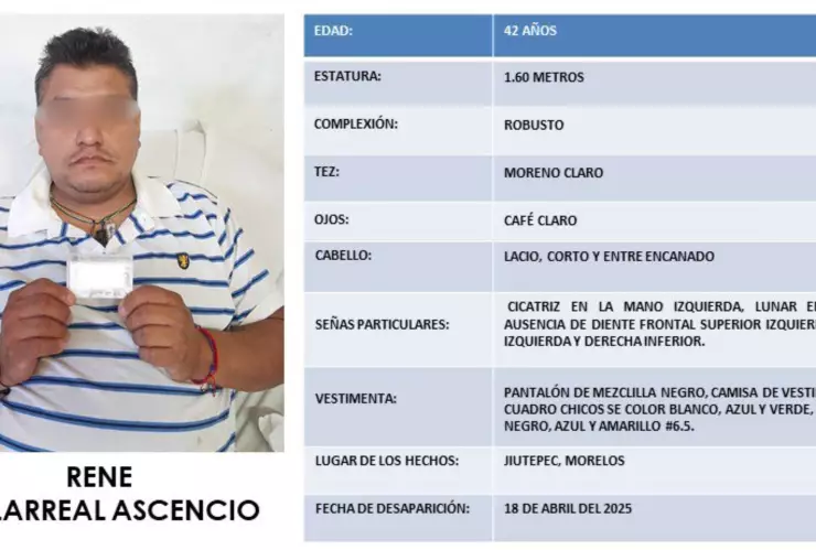 Hallan sin vida a conductor de plataforma desaparecido en Morelos.