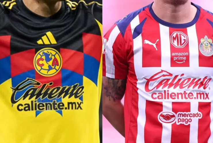 Playera del América y de Chivas