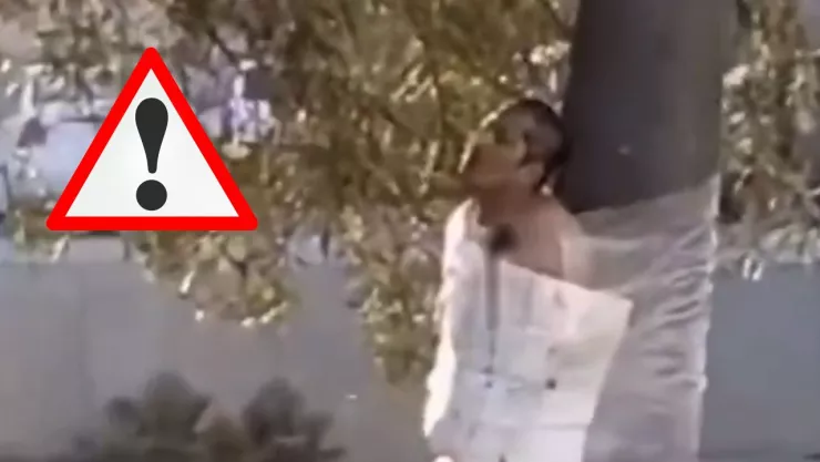 El hombre fue rescatado por personal de emergencia tras el reporte de vecinos