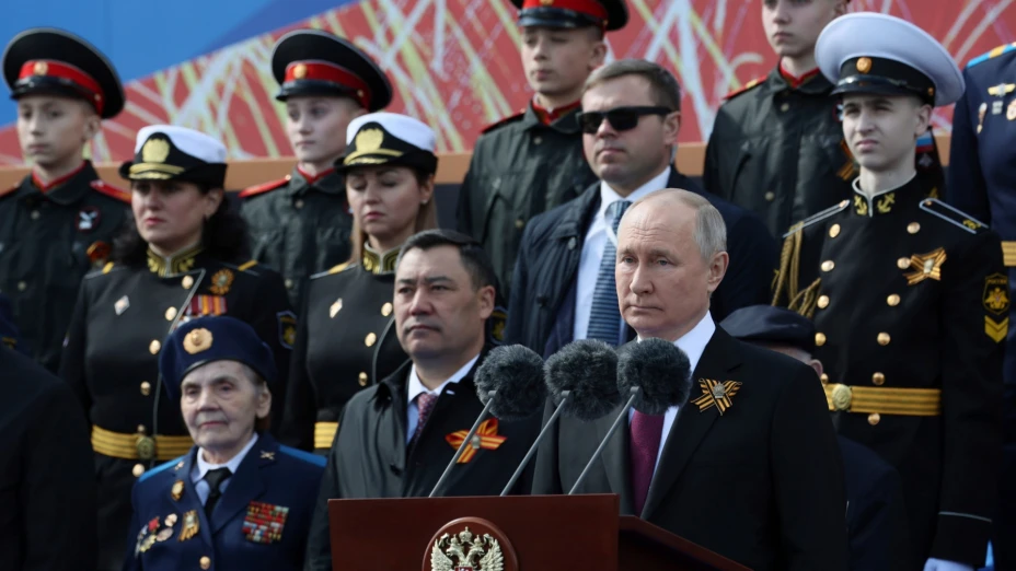 Vladímir Putin ofrece su discurso del Día de la Victoria en Moscú, Rusia.