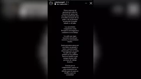 Mnesaje de Luis Ángel Robelo