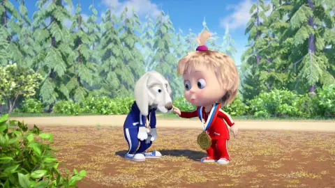 5 episodios de Bluey y Masha y el Oso para enseñar a los niños a jugar limpio y respetar las reglas