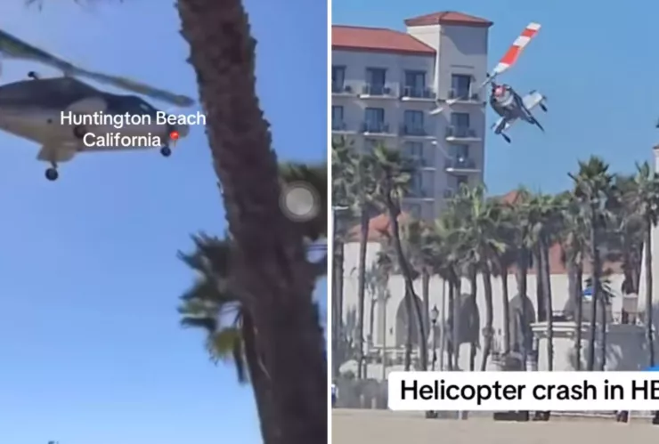 VIDEO Se desploma helicóptero en Huntington Beach, California hoy 11 de octubre.jpg