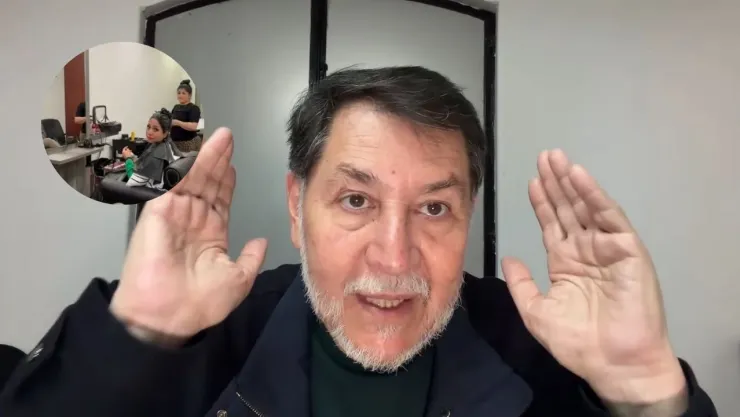 Fernández Noroña defiende el salón de belleza del Senado.