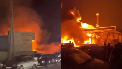 VIDEO Explosión en gasolinera en Rusia en ciudad Majachkalá